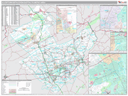 Allentown-Bethlehem-Easton Wall Map Premium Style